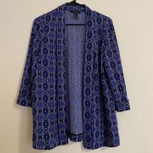 Forever 21 Floral 3/4 Sleeve Blazer (L)